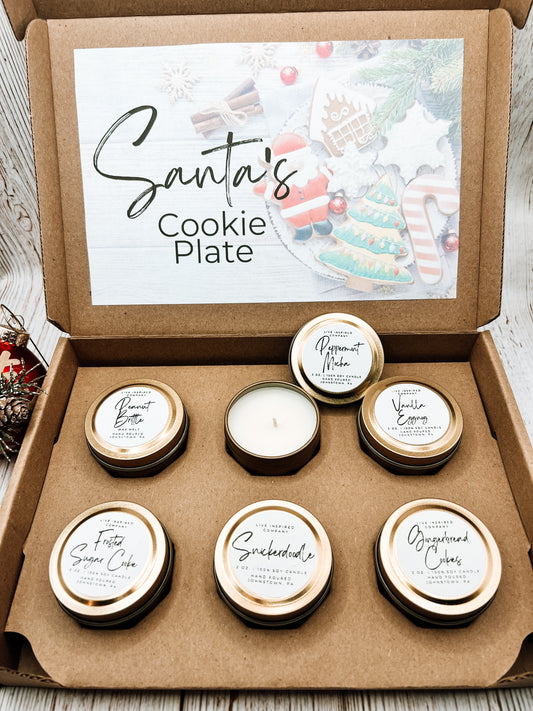 Santa's Cookie Plate - Candle Gift Box