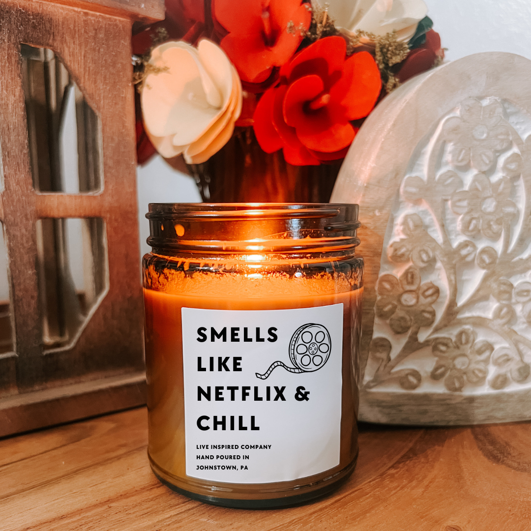 Smells Like Netflix and Chill - 9 oz. Candle