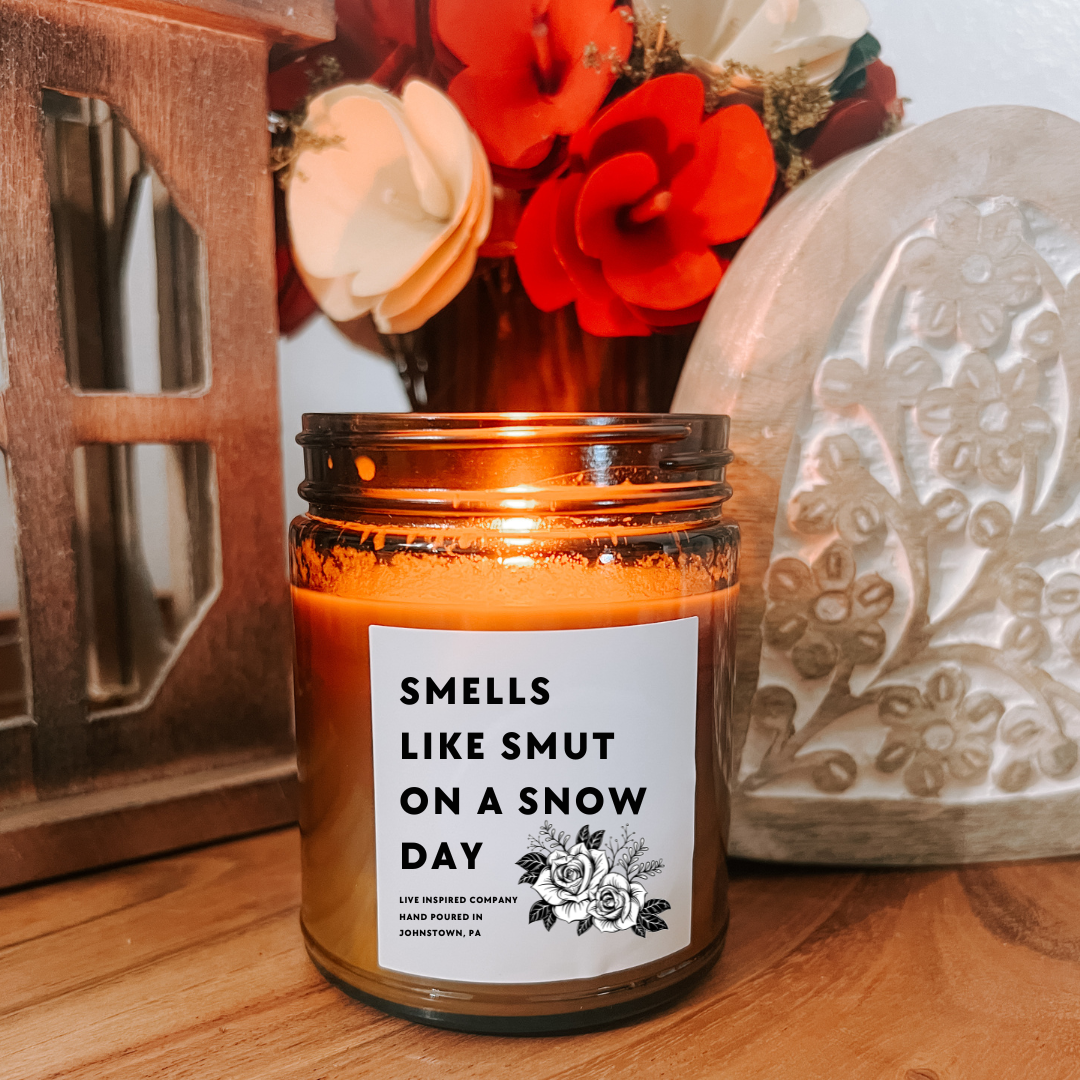 Smells Like Smut on a Snow Day - 9 oz. Candle