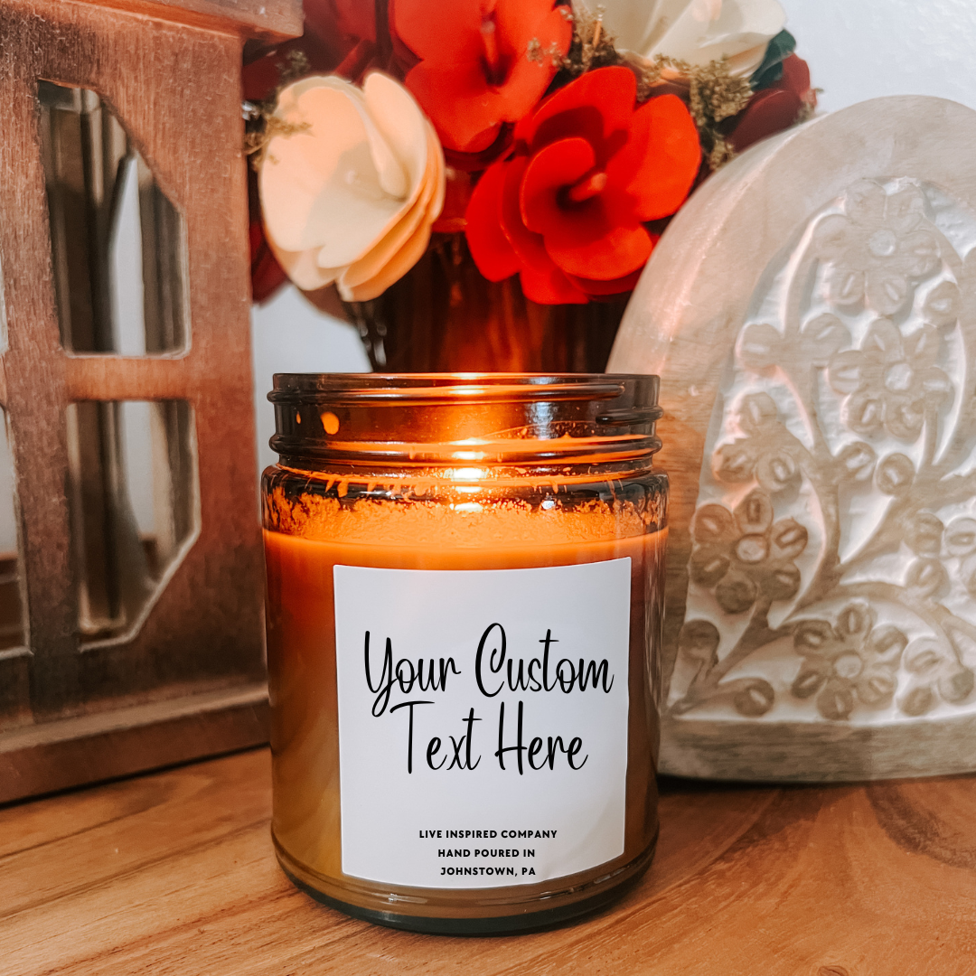 Custom Text - 9 oz. Candle